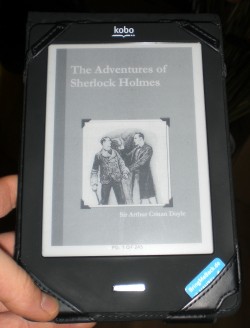 Reading free Sherlock Holmes EPUB